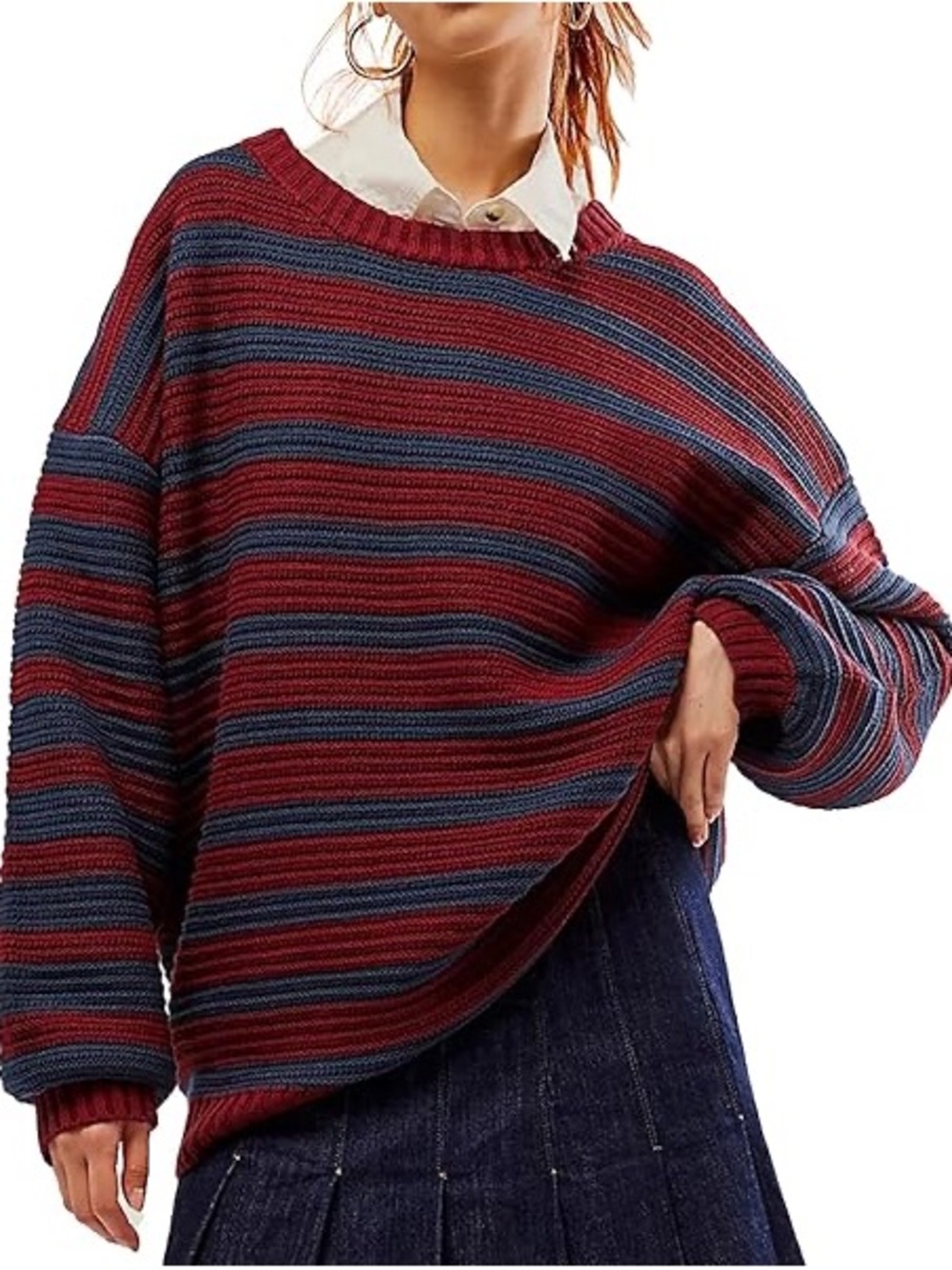 Free People The Links Oversized Pullover